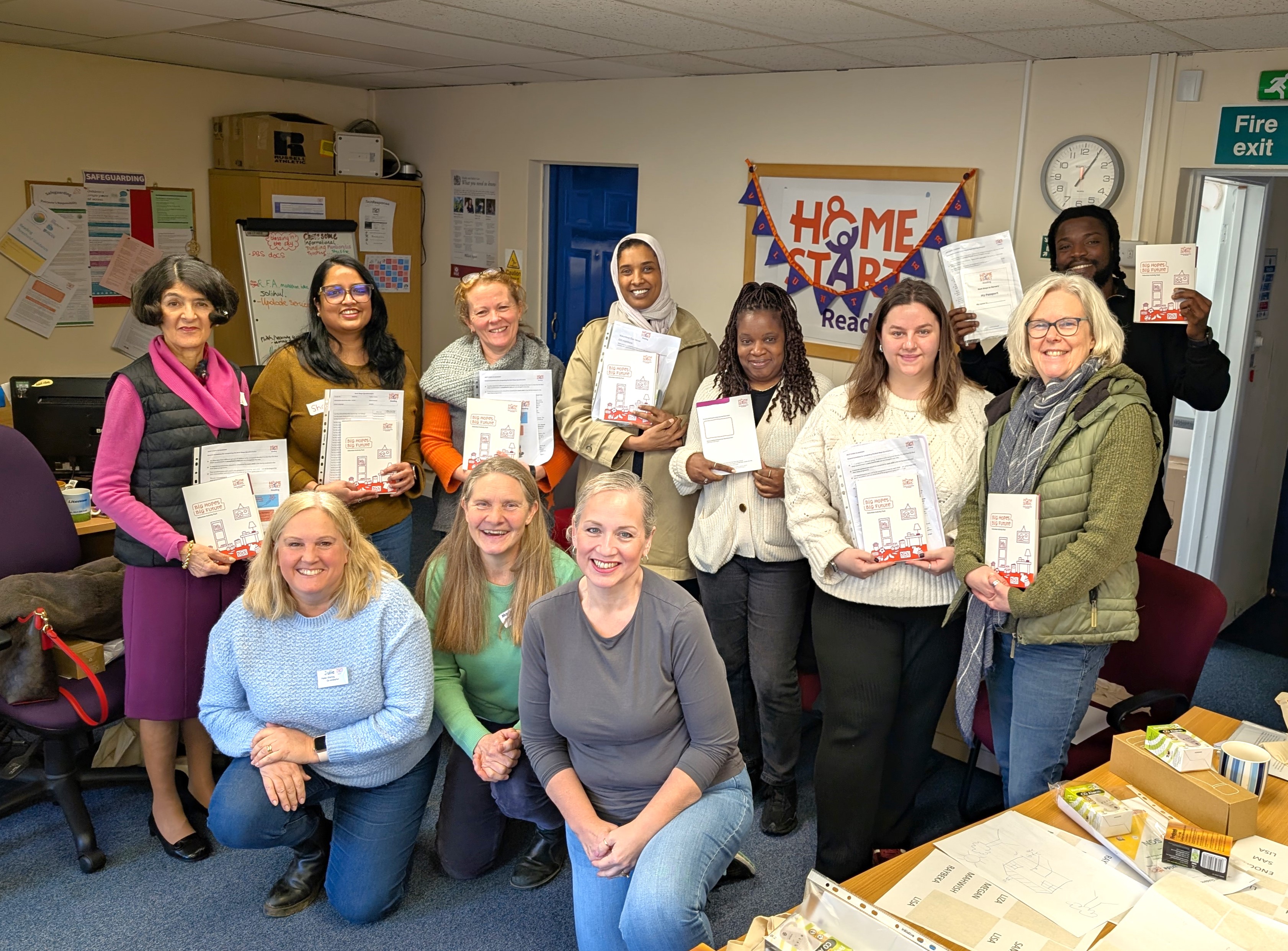 Some of our volunteers following a training session