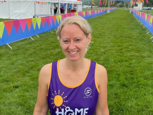 Anna at the Goring Gap Run