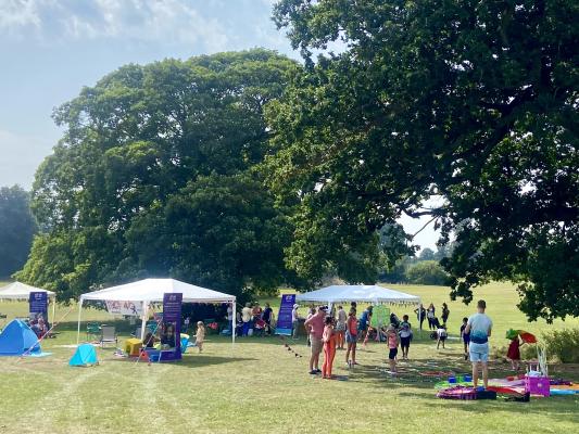 The scene in Prospect Park